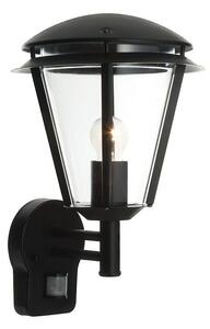 Saxby 49946 Inova PIR Outdoor Wall Light in Matt Black Paint IP44