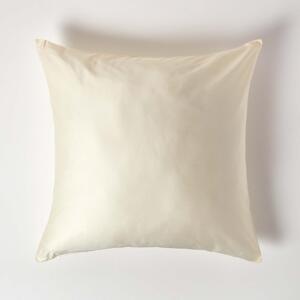 Cream European Pillowcase Organic Cotton 400 TC, 80 x 80 cm