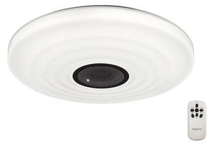 Mantra M5878 Ondas LED Tuneable Flush Ceiling Light With Speaker In White