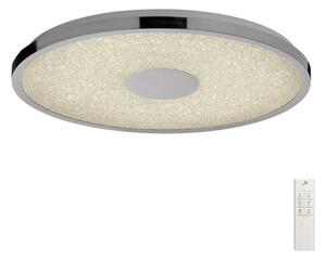 Mantra M5930 Centara LED Large Flush Ceiling Light In Chrome - Dia: 480mm