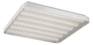 Mantra M5340 Reflex LED Large Square Flush Ceiling Light In Aluminium And White