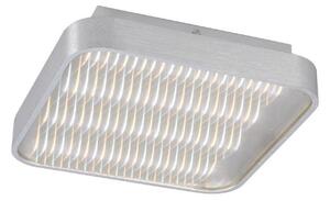 Mantra M5341 Reflex LED Small Square Flush Ceiling Light In Aluminium And White