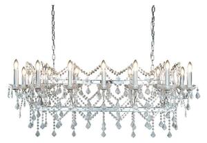 Searchlight 80614-14CC Florence Fourteen Light Ceiling Pendant Light In Chrome With Crystal Drops