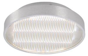 Mantra M5344 Reflex LED Small Round Flush Ceiling Light In Aluminium And White