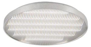 Mantra M5342 Reflex LED Large Round Flush Ceiling Light In Aluminium And White