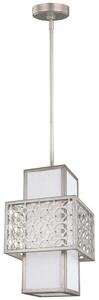 FE/KENNEY/MP Kenney 1 Light Mini Pendant Ceiling Light In Sunrise Silver