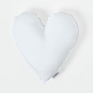 Homescapes Super Microfibre Heart Cushion Pad Insert, 45 cm (18")