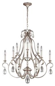 FE/DEWITT9 Dewitt 9 Light Ceiling Chandelier Light In Sunrise Silver