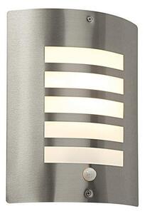 Saxby ST031FPIR Bianco PIR Wall Light in Brushed Stainless Steel