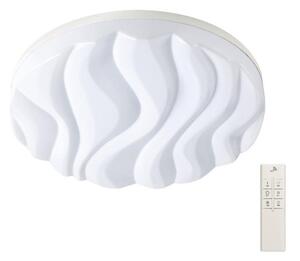 Mantra M5040R Arena Large LED Round Flush Ceiling Light In White With Remote Control