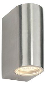 Saxby 13915 Doron Outdoor Wall Light in Brushed Alloy Finish