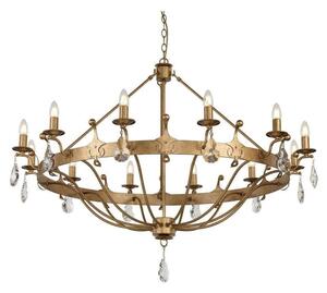 Elstead WINDSOR12 Windsor 12 Light Ceiling Chandelier Light In Gold Patina
