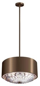 FE/BOTANIC/4P Botanic 3 Light Medium Ceiling Pendant Light In Dark Aged Brass