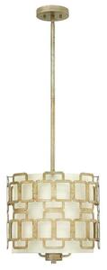 HK/SABINA/3P Sabina 3 Light Ceiling Pendant Light In Silver Leaf