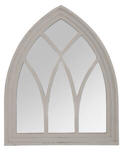 Gothic Arched Indoor Outdoor Wall Mirror White