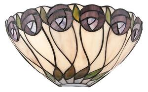 Interiors 1900 64178 Hutchinson Tiffany 1 Light Wall Light In Dark Bronze