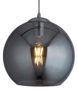 Searchlight 1621SM Balls One Light Celing Pendant In Chrome And Smoked Glass - Drop - 1200mm
