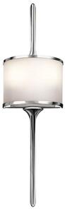 KL/MONA/S PC Mona 2 Light Wall Light In Polished Chrome - Height: 559mm