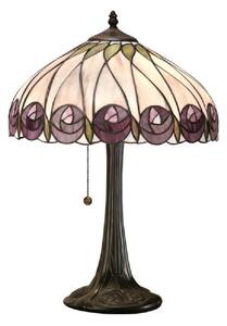 Interiors 1900 64177 Hutchinson Tiffany 1 Light Medium Table Lamp In Dark Bronze