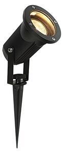 Saxby POLGU10 Opaz MV Outdoor Ground Spike Light in Matt Black Paint