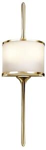 KL/MONA/S PB Mona 2 Light Wall Light In Polished Brass - Height: 559mm