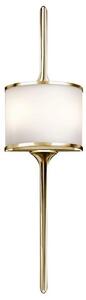KL/MONA/L PB Mona 2 Light Wall Light In Polished Brass - Height: 762mm