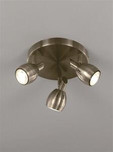 SP9013 Lazio 3 Light Ceiling Light In Bronze With Fully Adjustable Spotlights