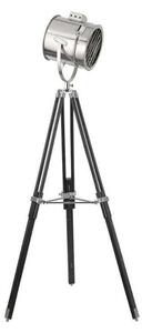 Searchlight 3013 1 Light Stage Light Floor Lamp In Chrome And Black With Chrome Shade -Height: 1500mm