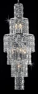 Impex CF03220/06/CH New York Six Light Ceiling Pendant Light In Chrome