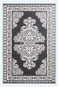 Homescapes Black and White Motif Design Reversible Outdoor Garden Rug