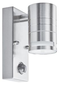 Searchlight 1318-1-LED One Light LED Outdoor Wall Light With Motion Sensor In Stainless Steel