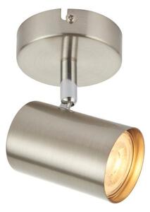 Saxby 73687 Arezzo One Light Plate Ceiling Or Wall Spotlight In Satin Chrome