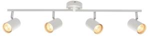 Saxby 73686 Arezzo Four Light Ceiling Bar Spotlight In White