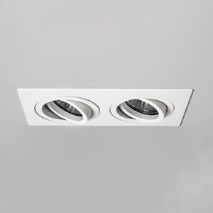 Astro 1240032 Taro Twin Recessed Ceiling Spotlight In White - Width: 185mm