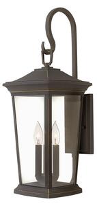 HK-BROMLEY2-L Bromley 3 Light Large Wall Lantern Light In Oil Rubbed Bronze