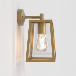 Astro 1306005 Calvi One Light Outdoor Wall Lantern Light In Antique Brass