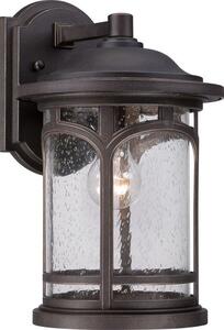QZ/MARBLEHEAD2/M Marblehead 1 Light Medium Wall Lantern Light In Palladian Bronze
