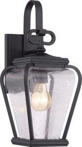 QZ/PROVINCE2/S Province 1 Light Small Wall Lantern Light In Mystic Black
