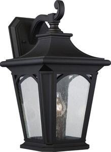 QZ/BEDFORD2/L Bedford 1 Light Large Wall Lantern Light In Mystic Black