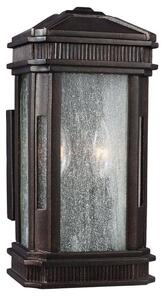 FE/FEDERAL/S Federal 2 Light Small Outdoor Wall Lantern Light In Gilded Bronze