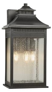 Elstead QZ-LIVINGSTON2-L Livingstone 3 Light Large Wall Lantern Light In Imperial Bronze