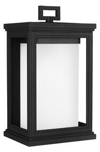 FE-ROSCOE-M Roscoe 1 Light Medium Wall Lantern Light In Textured Black - Height: 342mm