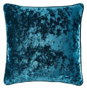 Crushed Velour Cushion Blue