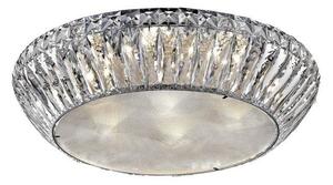 Impex LED1705/07/PL/CH Armel Seven Light Flush Ceiling Light In Chrome - Dia: 530mm