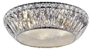 Impex LED1705/05/PL/CH Armel Five Light Flush Ceiling Light In Chrome - Dia: 450mm