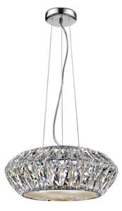 Impex LED1705/04/CH Armel Four Light Ceiling Pendant Light In Chrome - Dia: 290mm