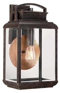 Elstead QZ/BYRON/M Byron 1 Light Medium Wall Lantern Light In Imperial Bronze - Height: 368mm