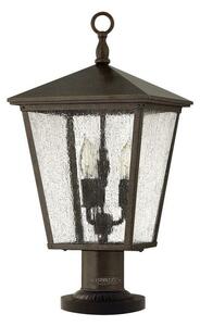 HK/TRELLIS3/L Trellis 3 Light Pedastal Light In Regency Bronze