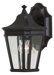 FE-COTSLN2-S BK Cotswold Lane 1 Light Small Wall Lantern Light In Black