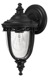 Elstead FE-EB2-S-BLK English Bridle 1 Light Small Wall Lantern Light In Black